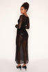 Sequin Sheer Dress, Black