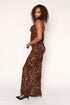 Strappy Leopard Print Maxi Dress