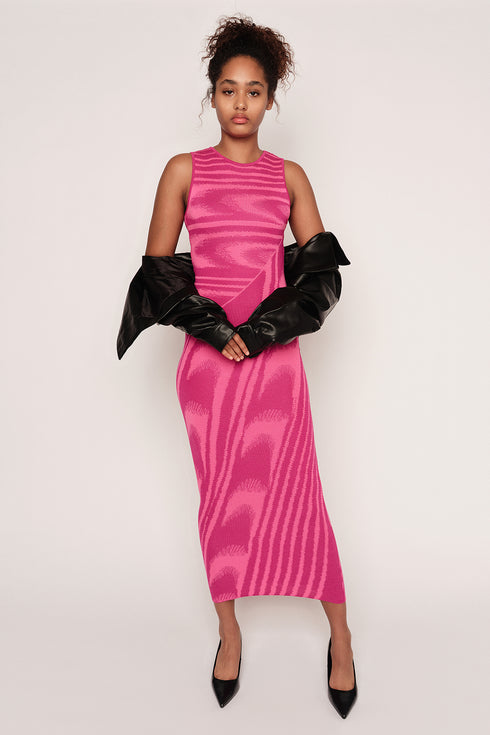 The Abstract Maxi Dress, Pink