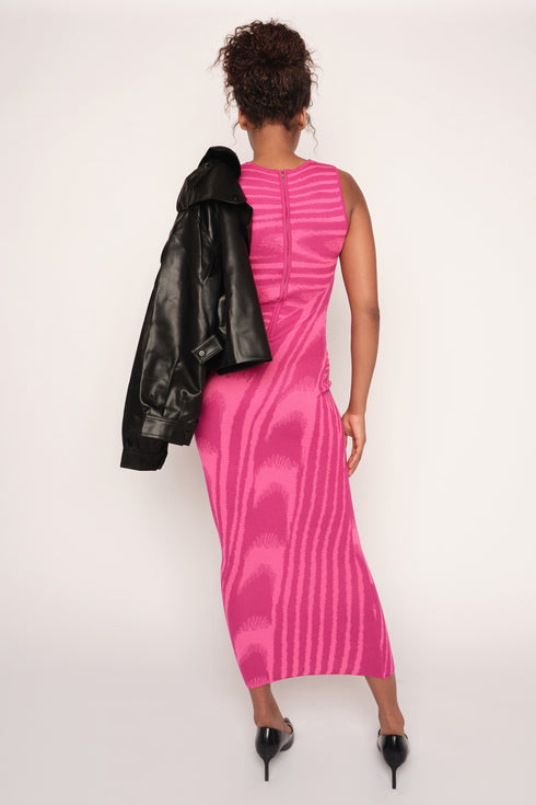 The Abstract Maxi Dress, Pink