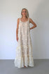 Layered Maxi Dress, Cream