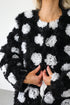The Floral Ruffle Jacket, Black