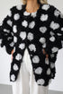 The Floral Ruffle Jacket, Black